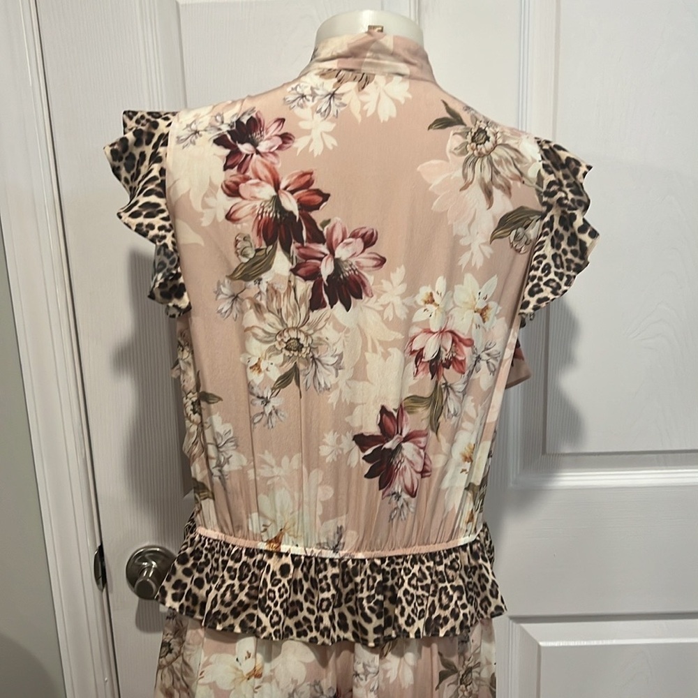 Kachel Anthropologie sedona sunrise silk floral animal print midi/maxi dress 14 - Picture 6 of 12